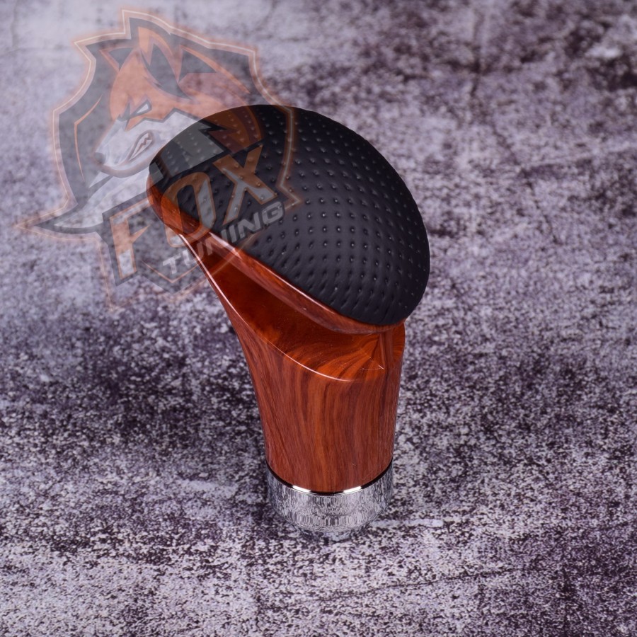 Універсальна ручка кпп  FT шкіра перфорована/дерево