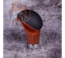 Універсальна ручка кпп  FT шкіра перфорована/дерево