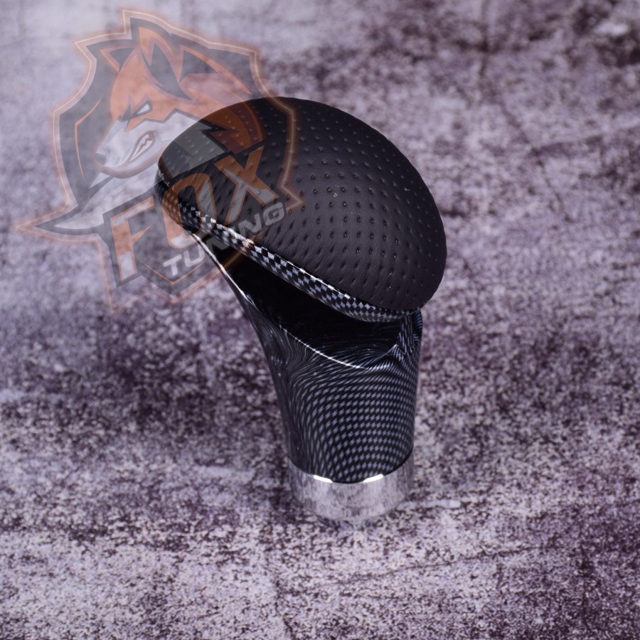 Універсальна ручка кпп  FT шкіра перфорована/карбон