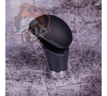 Універсальна ручка кпп  FT шкіра перфорована/карбон