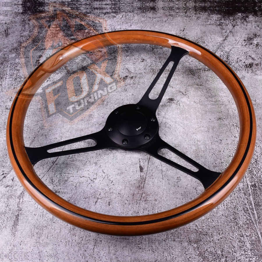 Універсальне кермо FT з вильотом 55 mm Black (дерево)