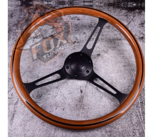 Універсальне кермо FT з вильотом 55 mm Black (дерево)