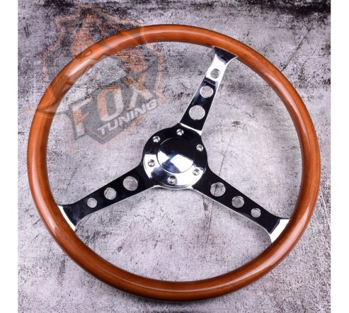 Универсальный руль FT с вылетом 55mm Silver (дерево)