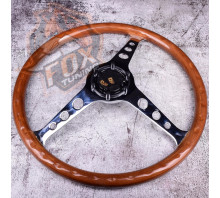 Универсальный руль FT с вылетом 55mm Silver (дерево)