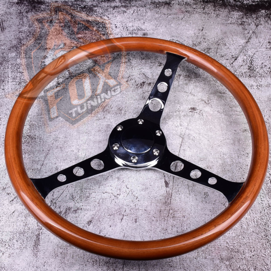 Універсальне кермо FT з вильотом 55 mm Silver (дерево)