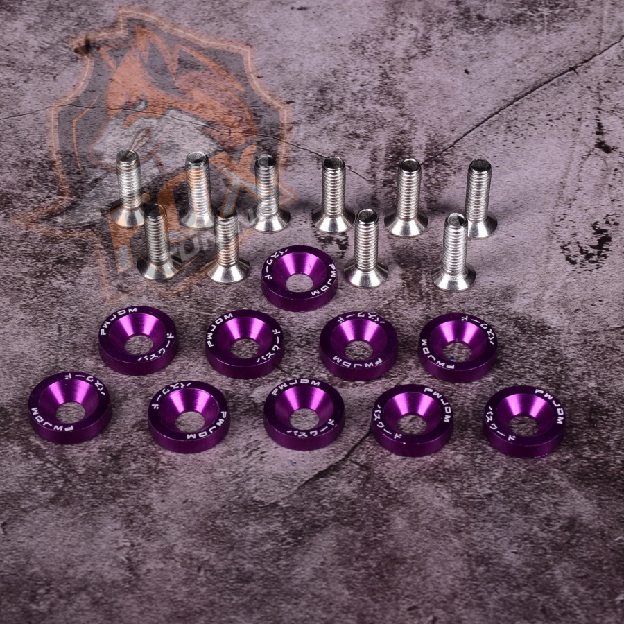 Комплект кольорових шайб і болтів M6