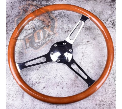 Универсальный руль FT с вылетом 55 mm Siliver (дерево)