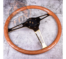 Универсальный руль FT с вылетом 55 mm Gold (дерево) Универсальный руль FT с вылетом 55 mm Gold (дерево)