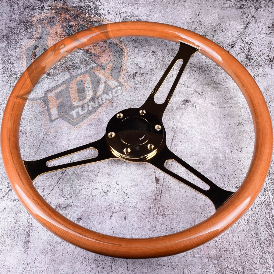 Універсальне кермо FT з вильотом 55 mm Gold (дерево) Універсальне кермо FT з вильотом 55 mm Gold (дерево)