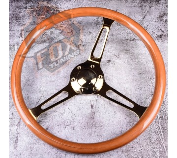 Универсальный руль FT с вылетом 55 mm Gold (дерево)