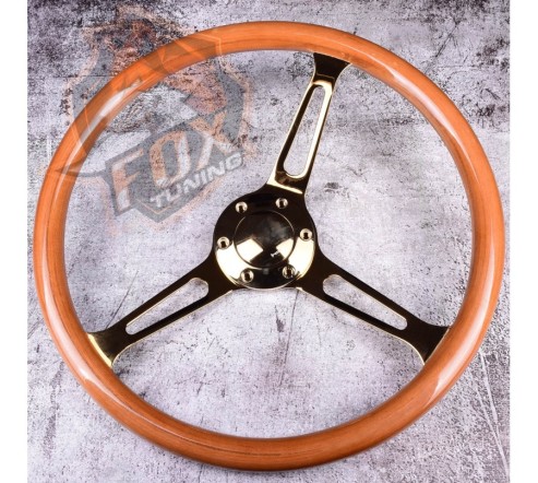 Універсальне кермо FT з вильотом 55 mm Gold (дерево)